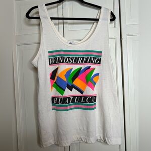 Vintage BYE BYE windsurfing huatulco thick graphic shirt